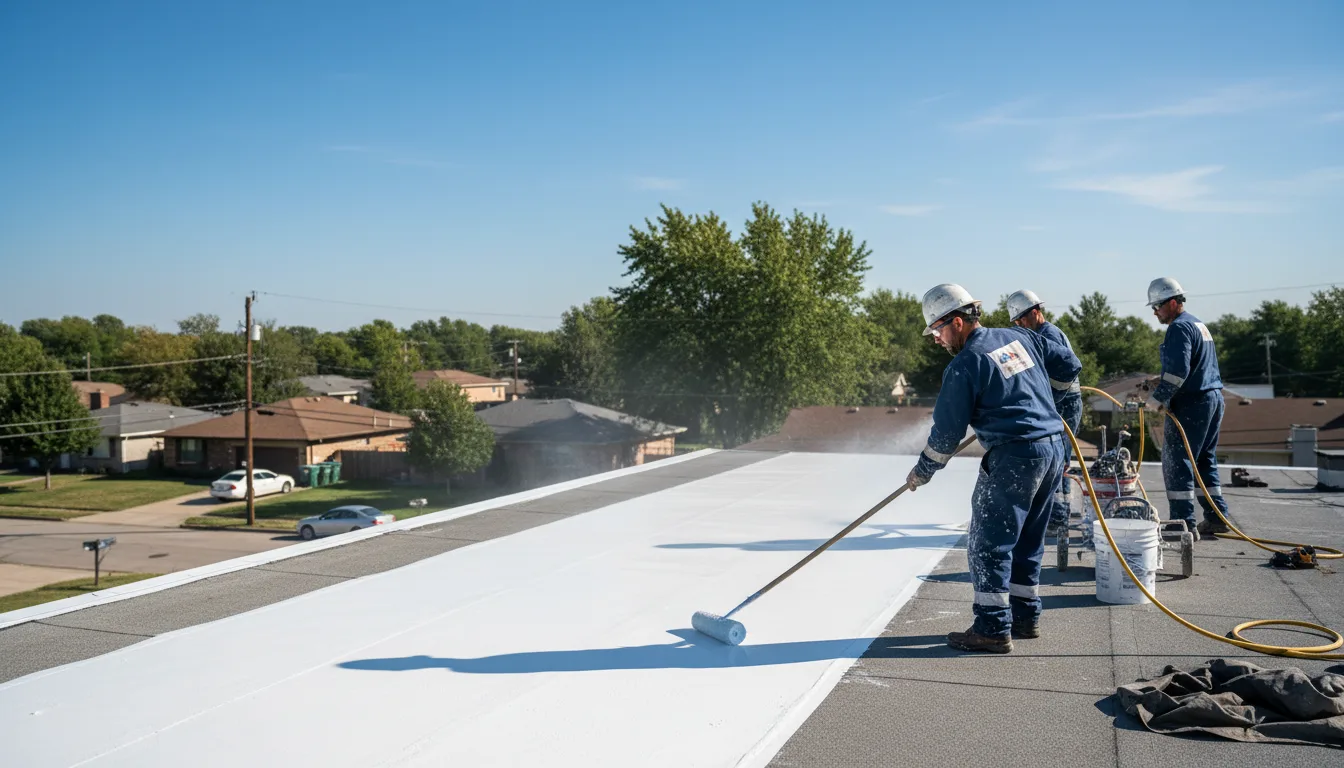 Commercial roof coating in Tonkawa, OK near me